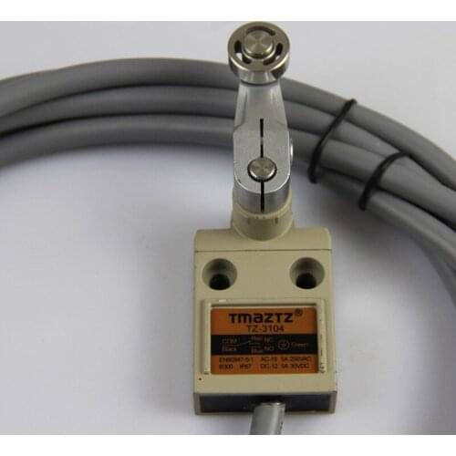 TZ-3104 IP67 4Wire Roller Lever Plunger Limit Switch SPDT NO+NC Copper wire 3M