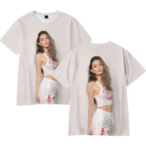 Hot Addison Rae 3D T Shirt Streetwear Popular Fashion Print T-shirt Adults Children Summer Short Sleeve Casual Hip Hop T-shirt