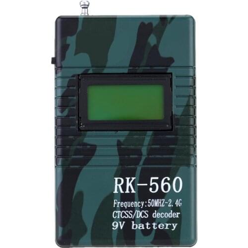 Hot Sale High Accuracy 50MHz-2.4GHz Portable Handheld Frequency Counter DCS CTCSS Radio Testing Frequency Meter Counter RK560