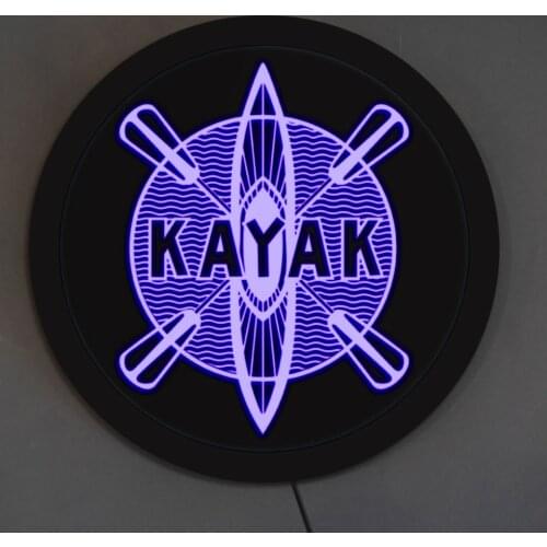 Kayaking LED Neon Sign Kayak Paddle Wall Sign Cool Light Kayak Studio LED Open Sign for Business Displays Kayaker Man Cave Gift