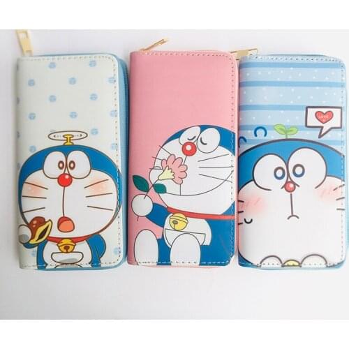 LISM Doraemon Style Fashion Anime PU Wallet Bags Wallets Coins Casual Purses Card Unisex Gifts Birthday
