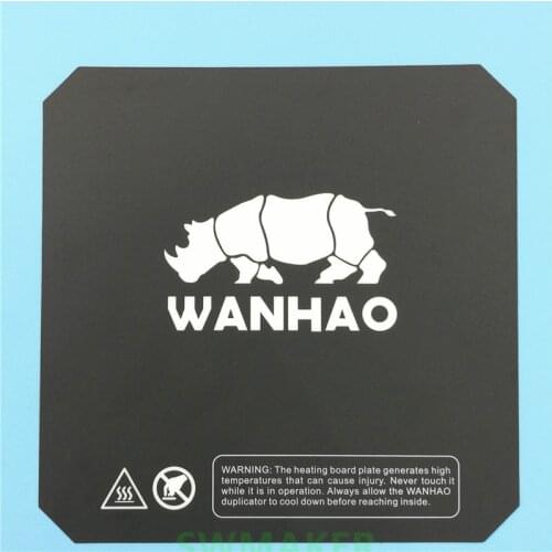 Wanhao i3 printing bed black color heated bed sticker heating plate print sticker black 200mm/214mm/220mm