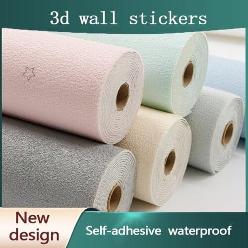 New Design 3D Wallpaper Hotel Living Room Bedroom Background Decorative Wallpaper Moisture-Proof Self-Adhesive 3D Wall Stickers