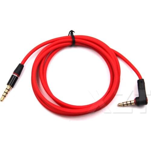 1m 100cm Brand New Red Audio Cable Line 3.5mm Jack to 3.5mm Jack Male to Male AUX Cable Cord In Car for MP3 MP4 Computer Speaker