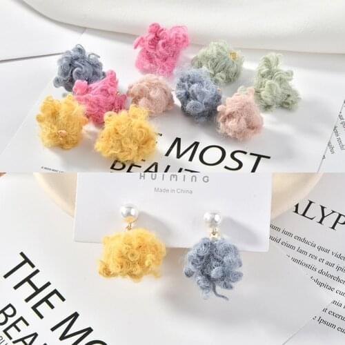 Wholesale 80pcs 15mm Round Felt Wool Ball Charms Pendant Fit Girl Ornament Earring Necklace Bracelet Phone Chain Keyring Decor