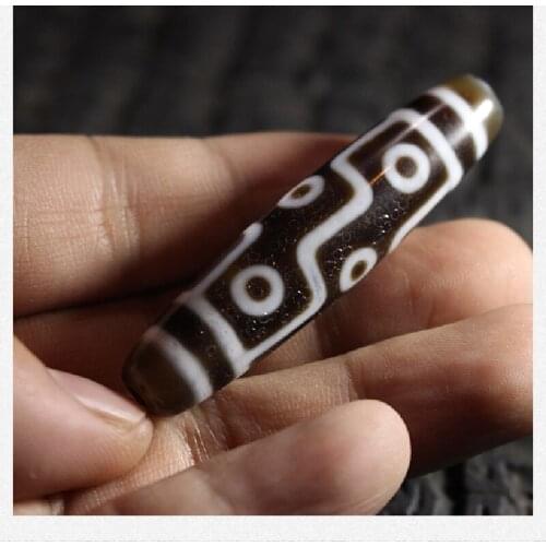 National Wind Original Natural Agate Nine Men And women Necklace Beads Retro Clavicle Necklace Accessories