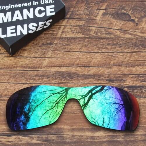 ToughAsNails Polarized Replacement Lenses for Oakley Antix Sunglasses Green Mirrored (Lens Only)