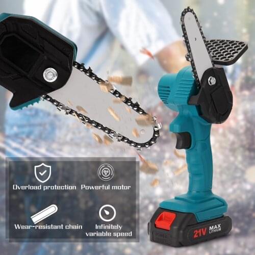 Portable Electric Saw Rechargeable Small Electric Saws Garden Logging Mini Brushed Electric Chain Saw woodworking tools
