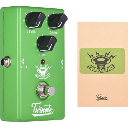 Twinote TUBE DRIVE Analog Overdrive Guitar Effect Pedal Processsor Full Metal Shell with True Bypass Guitar Parts & Accessories