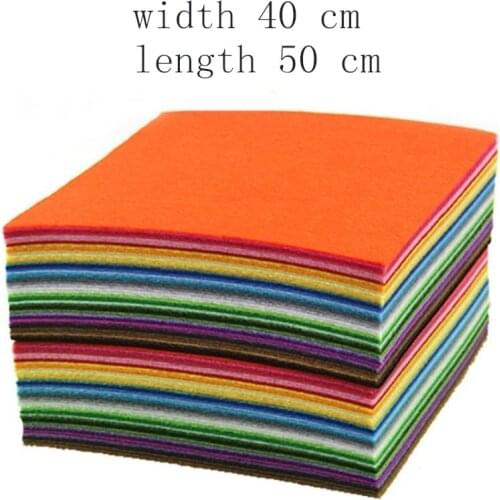 1 Piece 40*50 Cm Felt Fabric DIY Crafts for Kids Manual Animals Toys Felt Flowers Garland Sewing Storage Dolls Home Decor Cloth