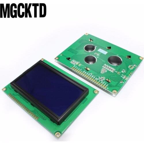 12864 128x64 Dots Graphic Blue Color Backlight LCD Display Module for arduino raspberry pi