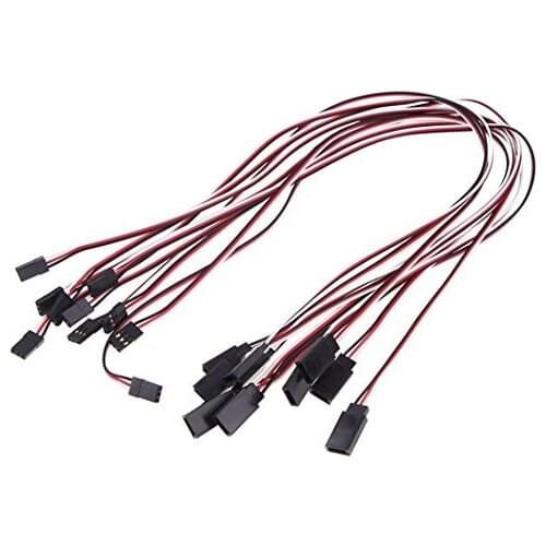 20pcs 30cm Male to Female Servo Extension Lead Wire Cable 300mm for JR KK MWC Control Board RC Quadcopter Parts