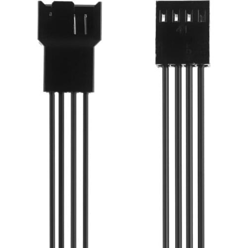 4PCS 25cm Motherboard 4Pin Female to PWM Fan 4Pin Male Power Adapter Splitter Extension Cable Wire Cord Fan Cable