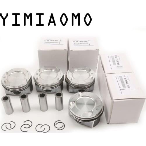 4X Engine Cylinder Piston With Rings N20B20/N20B20A 2.0T For BMW F20 125i F34 328i F10 528i F11 F25 F26 F89 F10 E84 11257618811