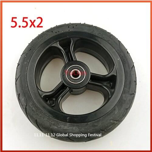 5.5x2 for Fast Wheel F0,jackhot,Nes Carbon Fiber Scooter Solid Tire with Alloy Rim