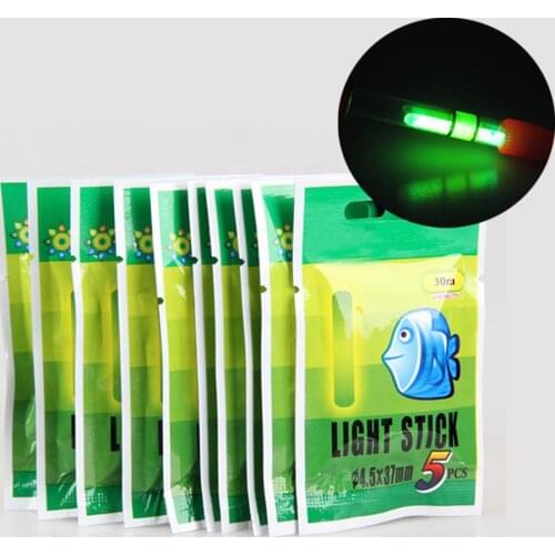 5/25/50 PCS Fishing Float Light Stick Fluorescent Lightstick Night Float Rod Light Dark Glow Stick Useful Lots Fishing Tackle