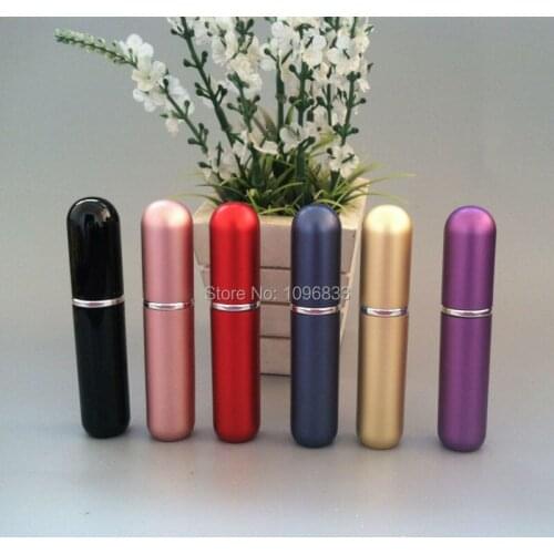 6ML Perfume Bottles Aluminium, Empty Perfume Atomizer, Parfum Packing Tube Bottle, Portable Travel Perfume Bottle, 50pcs/lot
