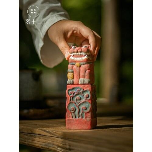 Living Room Home Decoration Accessories Desk Tea Table Accessories Home Decoration Ceramic Home Figurines Lion