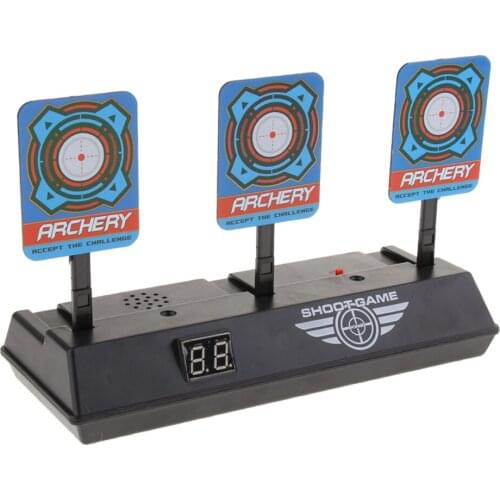 Auto Reset Electric Scoring Digital Target with Light & Sound Effects for Guns Blaster Kids Shooting Game Accessory