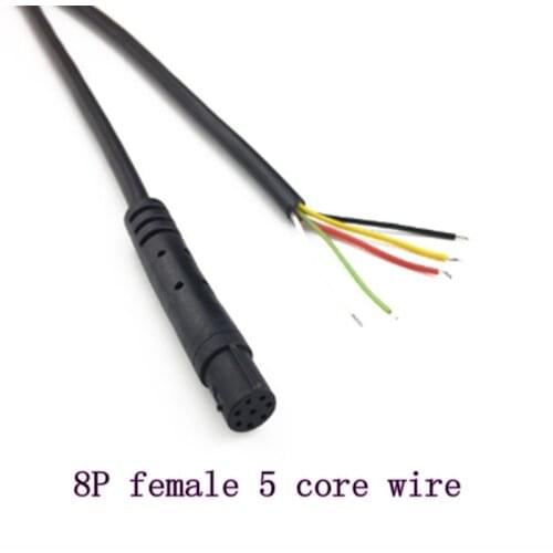 Car wire reversing camera line Car 8P 5-core wire head back extension