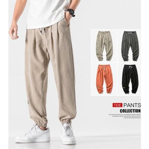 Asian Size 7XL 8XL Men Casual Pants Casual New Solid Sweatpants Mens Hip Hop Harem Pants Streetwear Male Trousers Joggers
