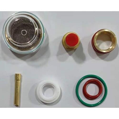 1Set Glass Nozzle Cup Kits Gas Lens Collet For Tig Welding TorchWP9/20 Argon Arc Tool Accessories
