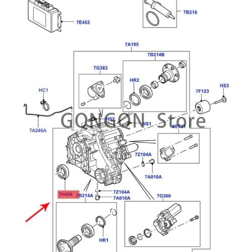 CAR transfer case oil seal 2002 -2021lan dro ve rdi sco ver y3d isc ove ry4 ran ger ove rra nge rov ers po rt gasket transfer ca