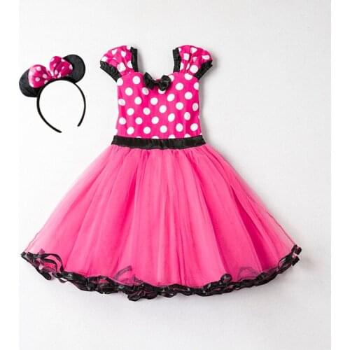 Baby Girls Dress Sleeveless Dresses For Children Polka Dot Halloween Cosplay Fancy Dress Up Kids Princess Christmas Costume