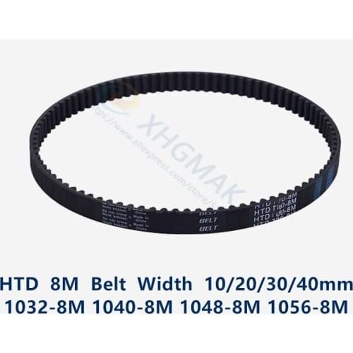 HTD 8M synchronous Timing belt C=1032/1040/1048/1056 width 20/30/40mm Teeth 129 130 131 132 HTD8M 1032-8M 1040-8M 1048-8 1056-8M