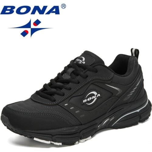 BONA 2021 New Designers Casual Men Shoes Comfortable Male Trendy Sneakers Popular Leisure Footwear Mansculino Action Leather