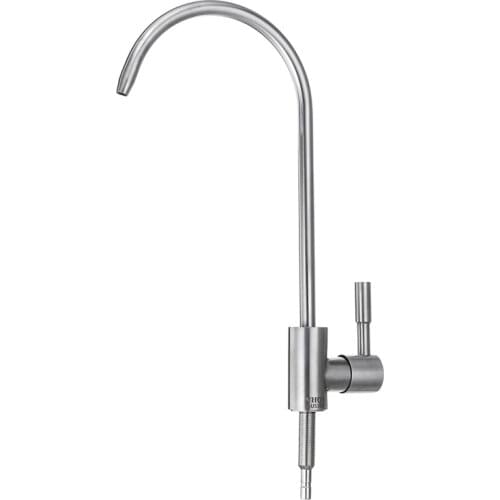 304 Stainless Steel Kitchen Faucet Reverse Osmosis Faucet Water Filter Purifier Single Lever Hole Direct Drinking Tap Cold Water