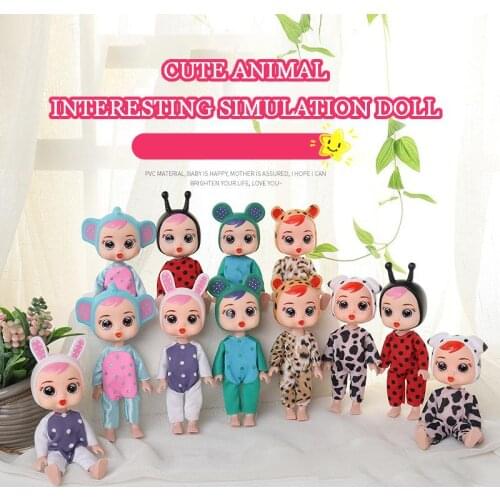 Humanoid Eye Opening Doll 12pcs Six Inch Animal Doll Movie Peripheral Animation Toy Children Interactive Toy Birthday Gift Set