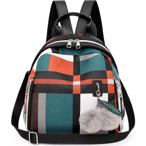 Trendy Womens Mini Backpack SoftWaterproof High Quality PU Fashion Panelled Multifunctional Female Travel Bag