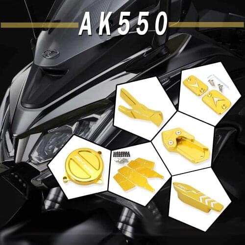 NEW Motorcycle Accessories Decoration Drive Shaft and Rocker Arm Cover Footboard Kickstand For KYMCO AK550 AK 550 2017-2020 2019