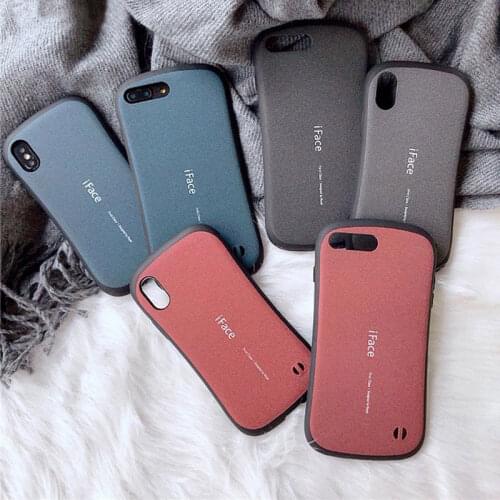 Original iface Luxury silicone case For iphone 11 12 pro max XS XR X PC Matte back shell cell For iphone 6s 6 7 8 Plus XS MAX XR