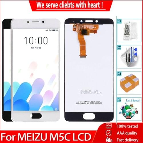 Original LCD Module For Meizu M5C LCD Display With Touch Screen With Frame Digitizer Replacement Display For MEIZU M5C M710H LCD