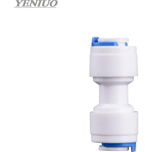 Plastic Quick Pipe Fitting Reverse Osmosis Connector RO Water System Equal Straight 1/4" 3/8" Hose Connection Coupling Reducing