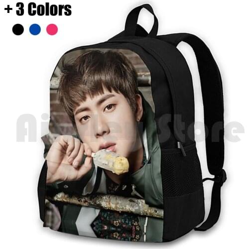 You Never Walk Alone , Jin Outdoor Hiking Backpack Riding Climbing Sports Bag Kpop Kpop Boy Band Kpop Bands Kpop You Never Walk