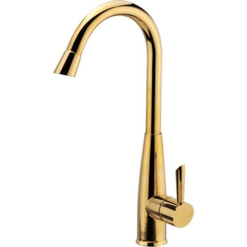 Benefit Margin Full Copper European Kitchen Titanium Pot Hot And Cold Water Tap