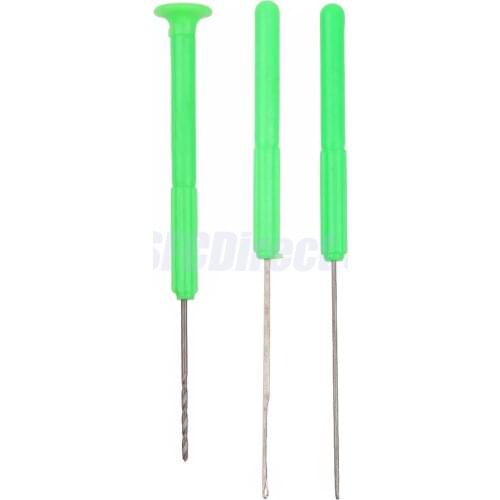 3 In 1 Fishing Bait Needle Tool Set Drill Hook Rig Needle For Making Rigs