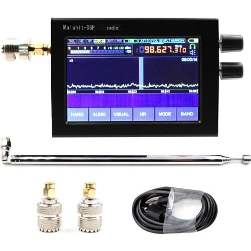 3.5 Inch IPS Touching Screen 50kHz~2GHz Malachite Receiver DSP Noise Reduction Spectrum Analyzer