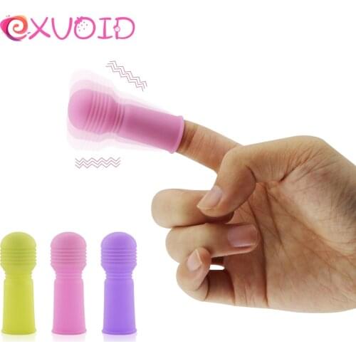 EXVOID Finger Vibrator Silicone G-spot Massager Sex Toys for Couples Women Lesbian Clitoris Stimulator Sex Shop Adult Products