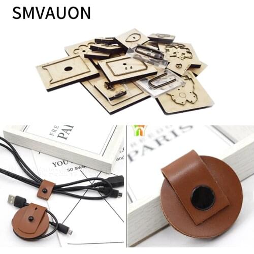 SMVAUON DIY Wood Die Cutting DIY Classic Fashion Wooden Die-cut Earphone Buckle Die-cut Suitable For Die-cutting Machine