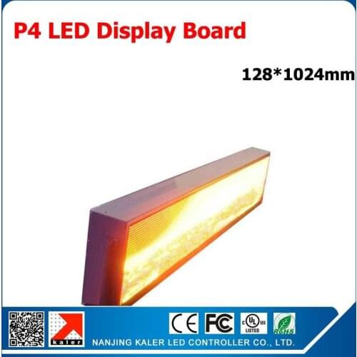 TEEHO P4 Indoor LED Display Module 256*128mm 1/16 scan 3in1 SMD RGB Full Color LED Text Display Board 128*1024mm