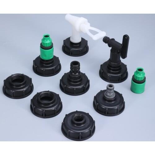 Thicken 3/8 Inch Garden Hose Connector S60x6 IBC Tank Adapter with Tap Replacement Valve Fitting