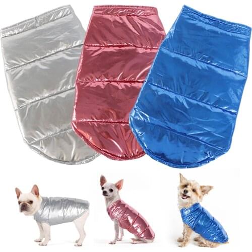 Waterproof French Bulldog Chihuahua Dog Clothes Winter Pet Clothes Coat Puppy Cat Clothing Jacket For Small Large Dogs Cats Vest