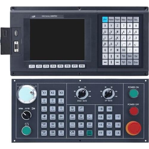 High-performance 5 Axis CNC Lathe Controller new CNC1000TDc-5 with G-code servo stepper