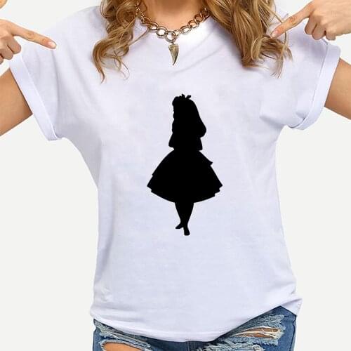 Alice In Wonderland Women Tshirt Casual Funny T Shirt Lady Yong Girl Top Tee Harajuku Drop Ship