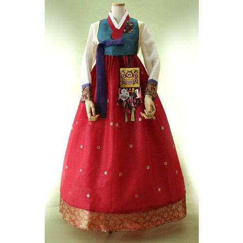 Ladies Hanbok Dress Custom Korean Traditional Woman Hanbok Korean Traditional National Costume