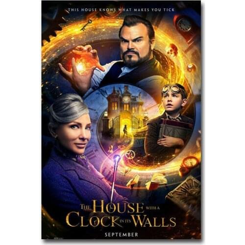 251 The House With A Clock In Its Movie Silk Art Poster Wall Art Home Decoration Gift
